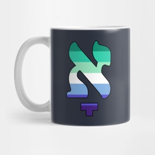 Kometz Aleph (Gay Man Pride Colors) Mug